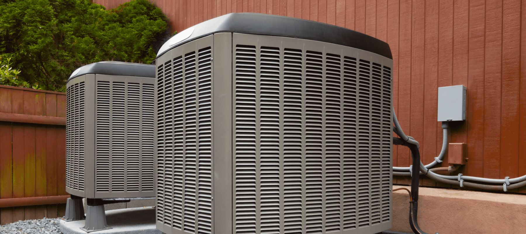 closeup of an outdoor hvac unit