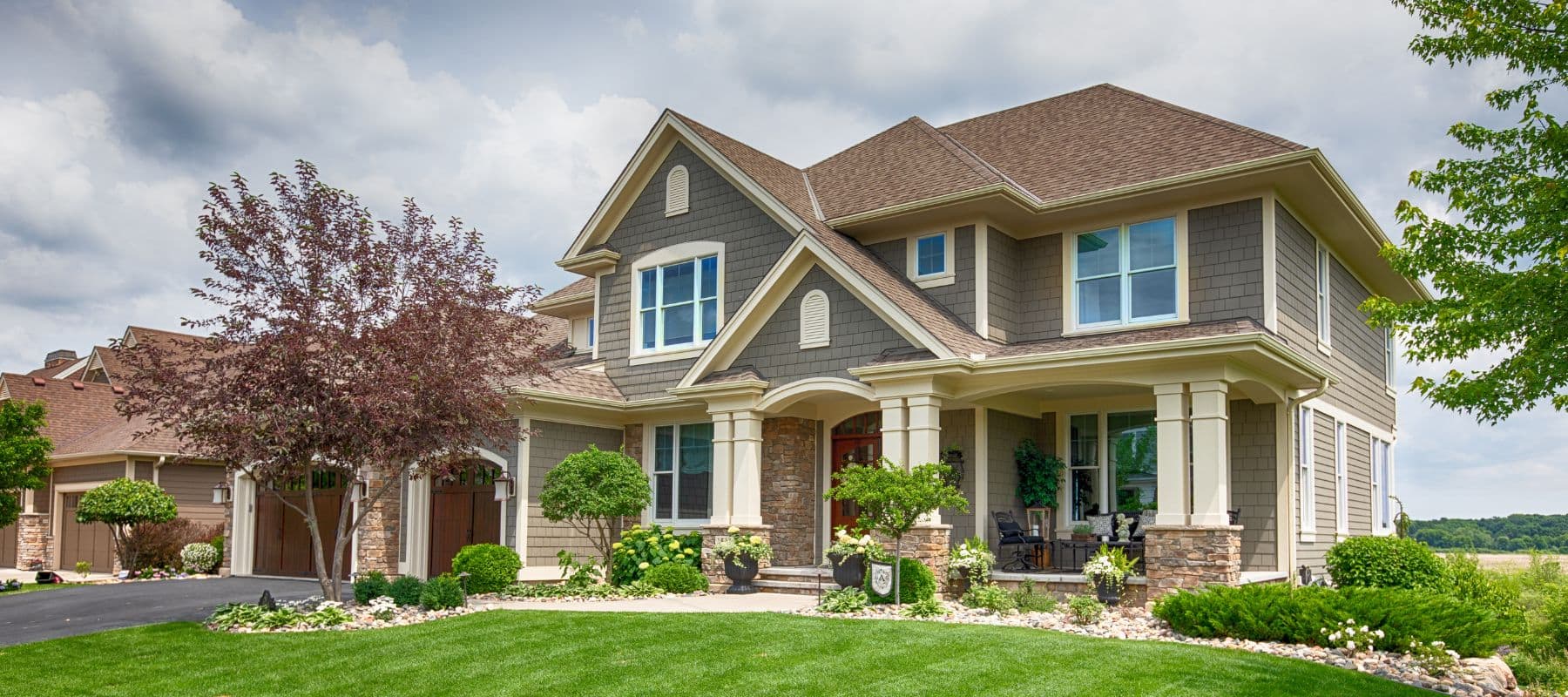 close up of a residential home